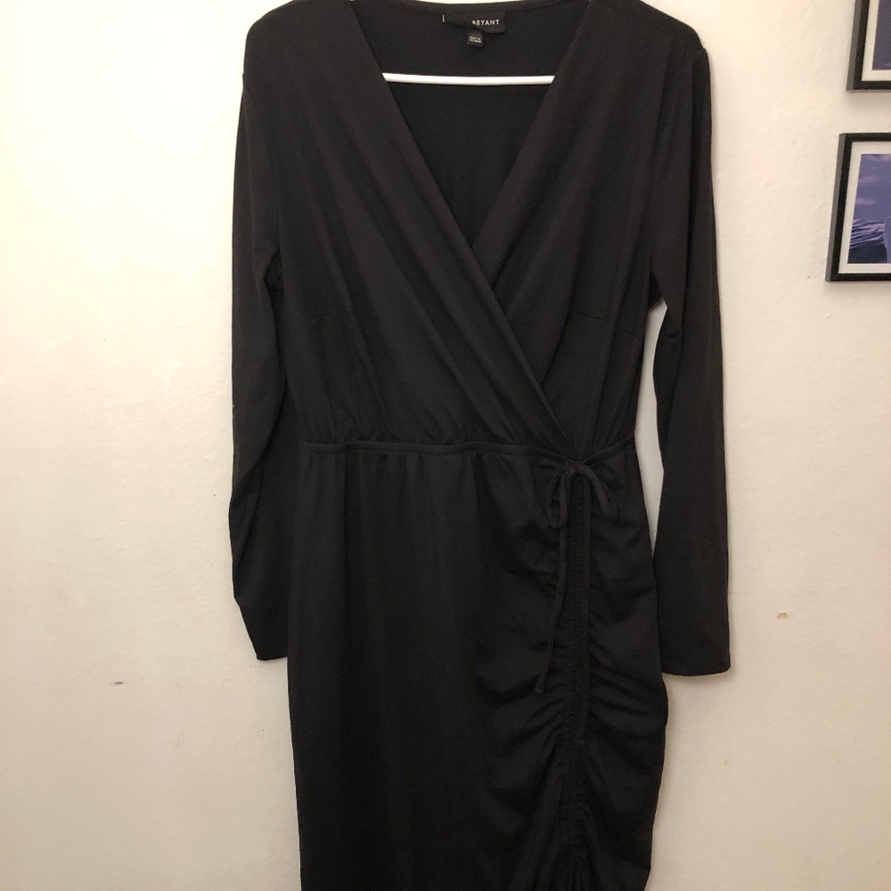 Lane Bryant Black Wrap style Dress size 10/12